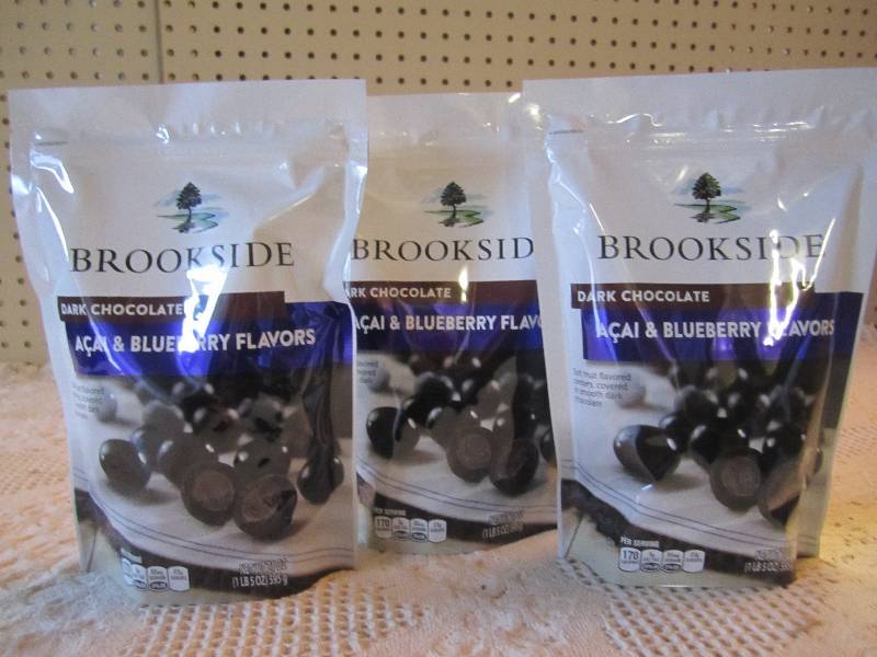 lot 142 image: 3 Bags Brookside Dark Chocolate Cov...