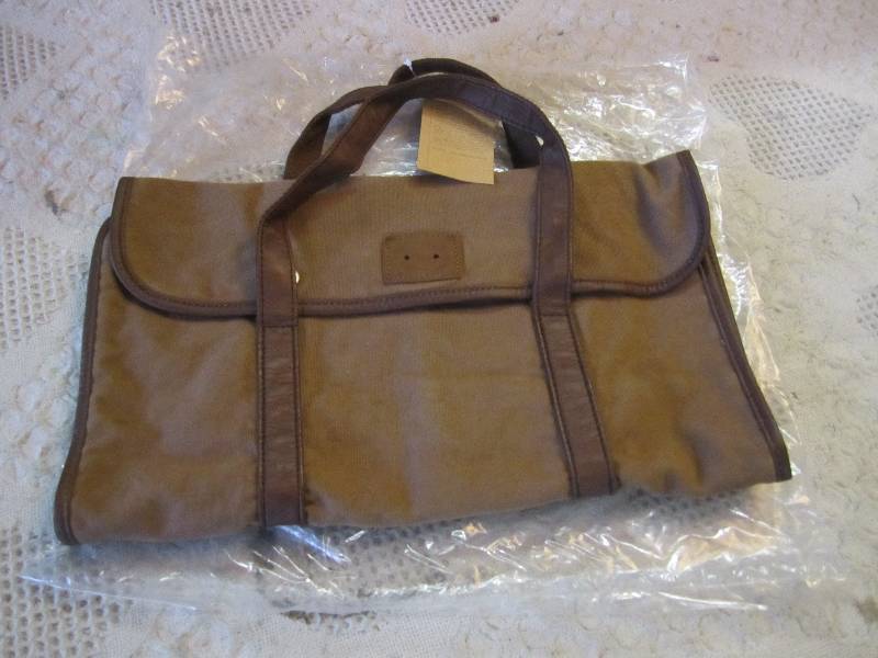 lot 193 image: Canyon Outback Leather BBQ Tool Set...