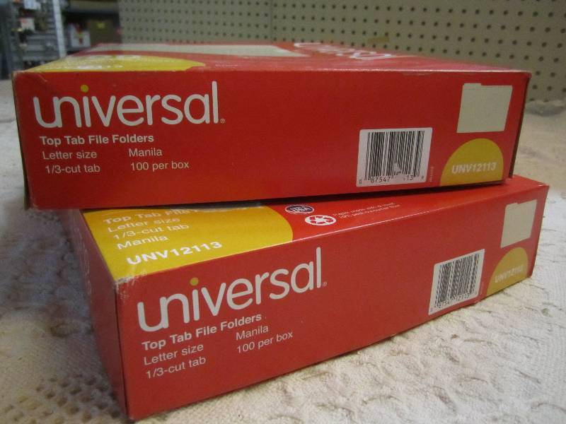 lot 211 image: 200 File Folders 2 boxes of 100 eac...