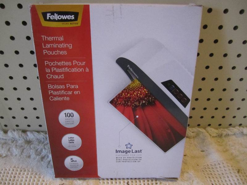 lot 216 image: Box of 100 Thermal Laminating Pouch...
