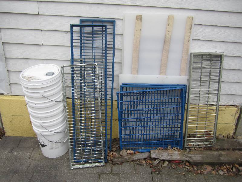 lot 226 image: Misc Lot Metal Racks Other and 5 Ga...