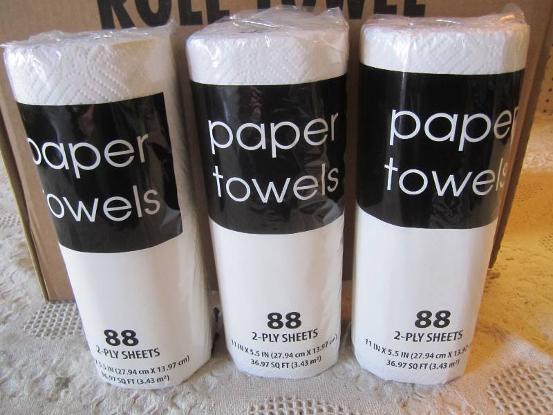 lot 256 image: Case of 30 Rolls Paper Towels...