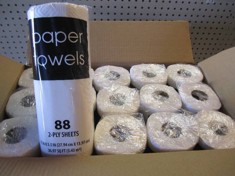 lot 257 image: Case of 30 Rolls Paper Towels...