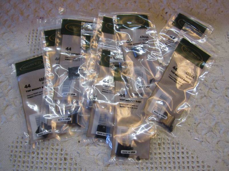 lot 291 image: Lot of 12 Weaver Scope Top Mount Ba...