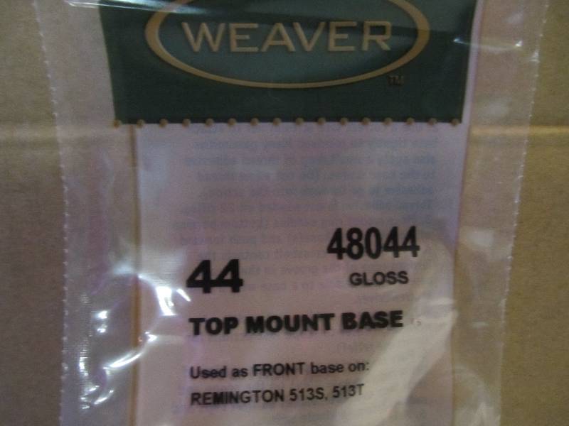 lot 293 image: Lot of 12 Weaver Scope Top Mount Ba...
