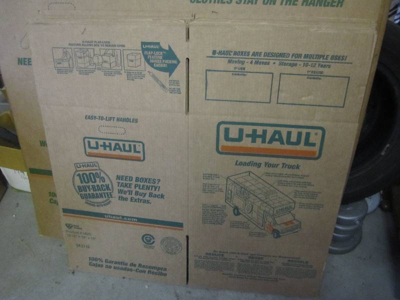 lot 317 image: Lot of Moving Boxes 8 - 18 18 x 1...