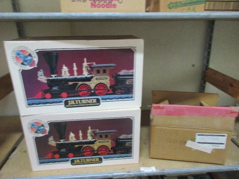 lot 57 image: JB Turner Train Car Decanters