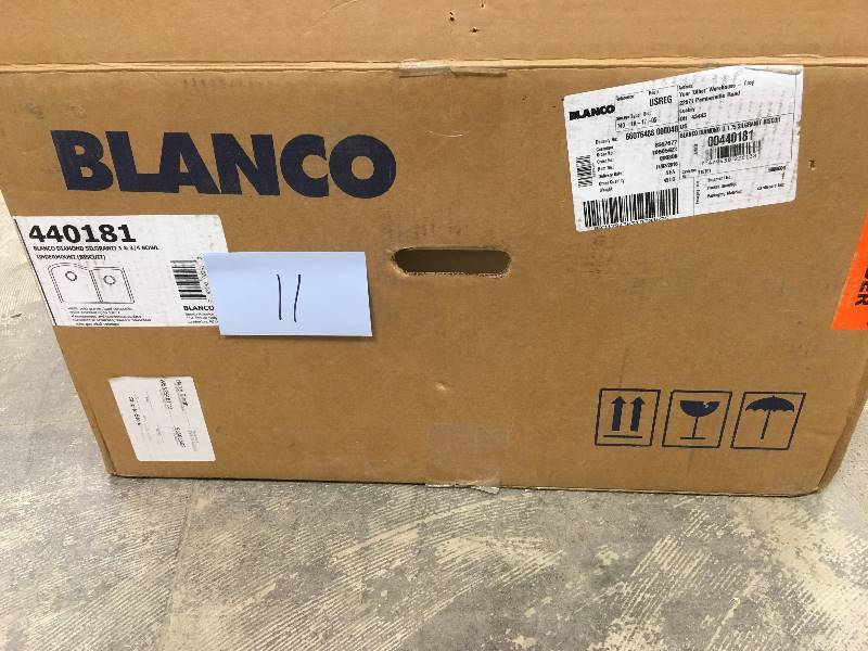 lot 11 image: Blanco Diamond Double Bowl Kitchen Sink open box never used