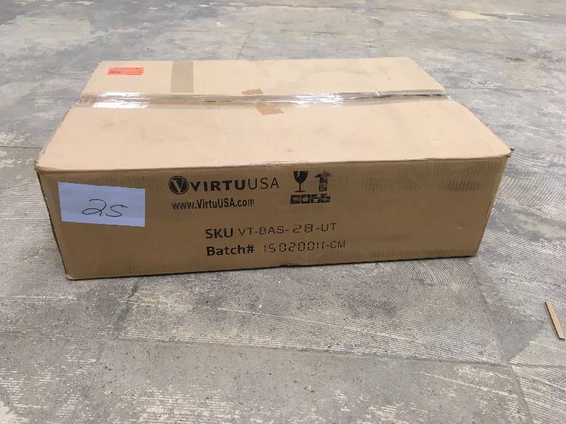 lot 25 image: VirtuUSA Ceramic Basin open box never used