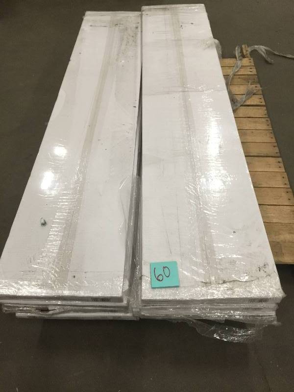 lot 60 image: Home Decorators Collection Strand Woven Distressed Dark Honey 12 in. T x Multi Width x 72 in. L Solid Bamboo Flooring open box never used lot of 9