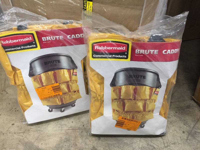 lot 76 image: Rubbermaid Brute Caddy - Lot of 2 open box never used
