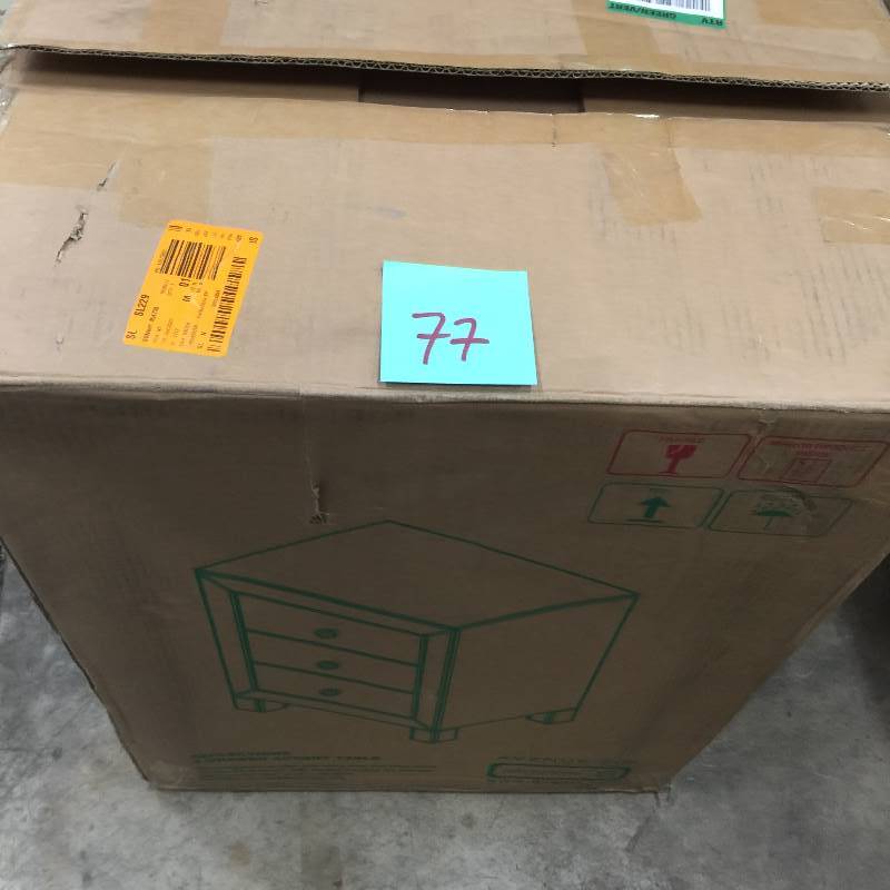 lot 77 image: Reflections 3 Drawer Accent Table open box never used