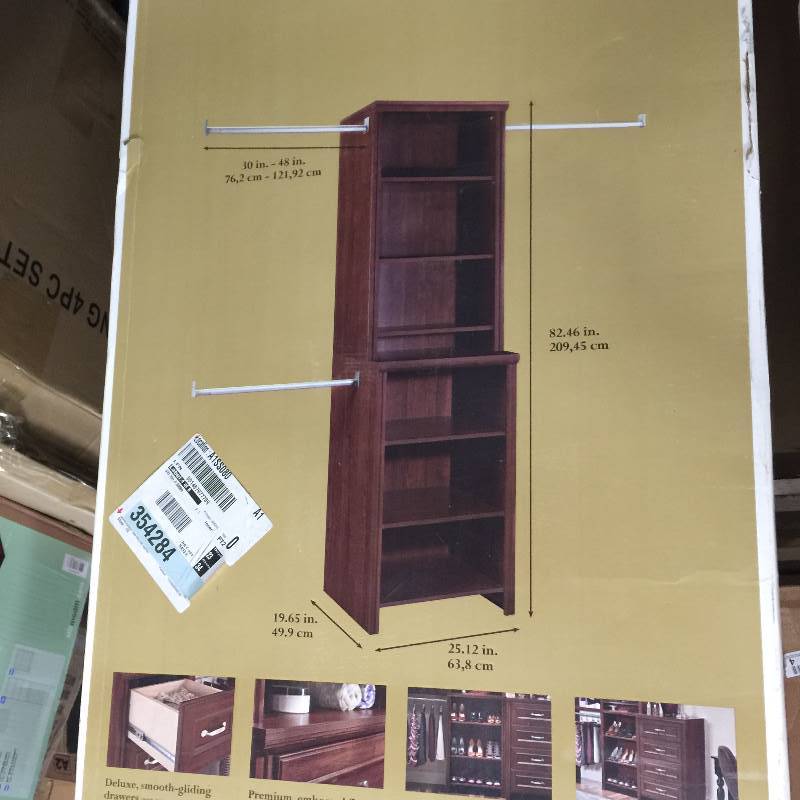 lot 79 image: ClosetMaid 5 ft - 10 ft Deluxe Closet Kit