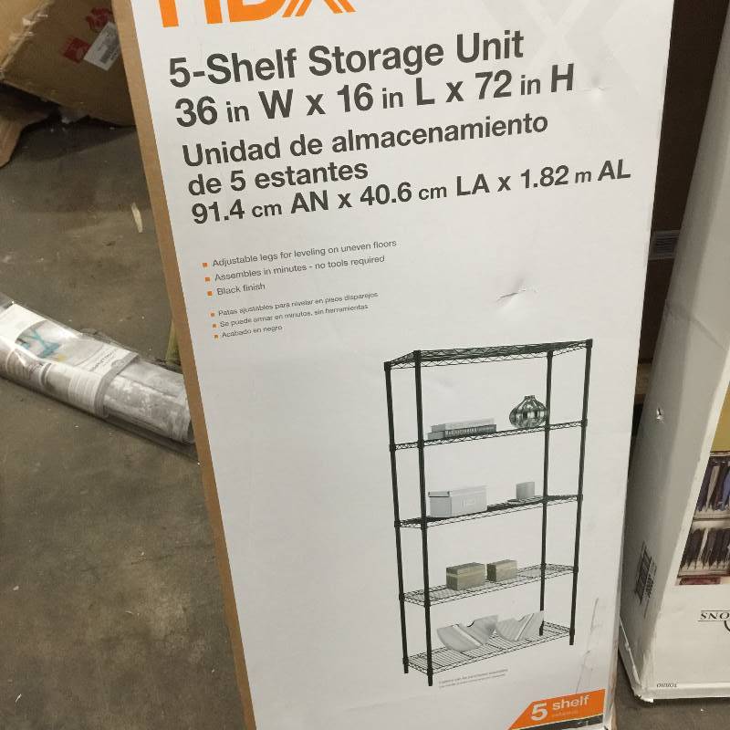 lot 81 image: HDX 5-Shelf Storage Unit