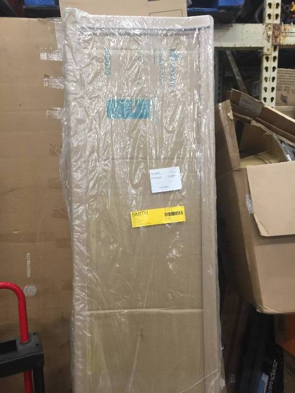 lot 99 image: Sauder Storage Cabinet White Finish open box nebver used