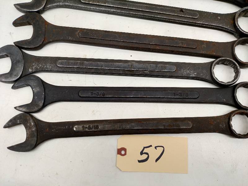 lot 57 image: Large Wrench Set, 1 516-1 12, 1 5...