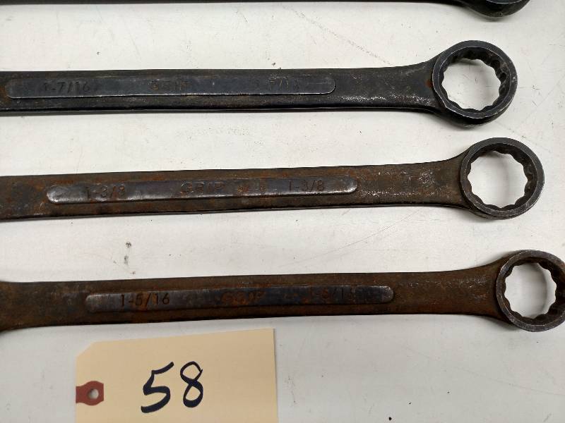 lot 58 image: Large Wrench Set, 1 516-1 12, 1 5...