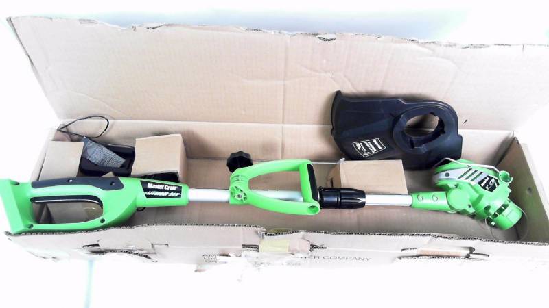 lot 1571 image: Master Craft 12 20V Lithium-Ion Cordless Grass Trimmer