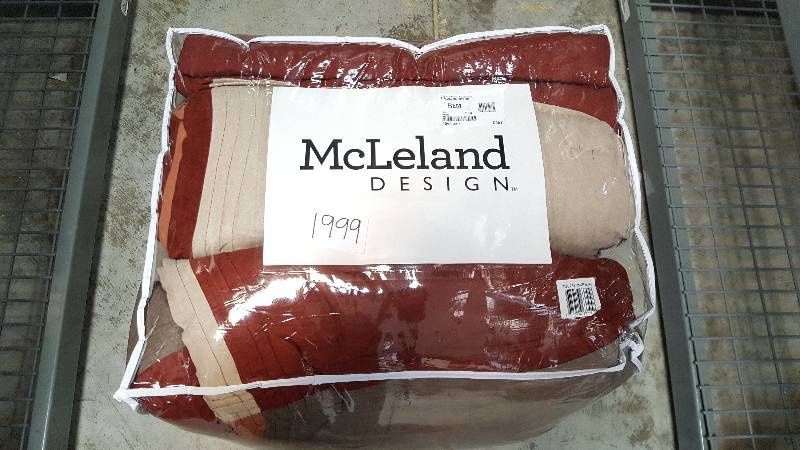 lot 1999 image: McLeland Design Jules 9-Pc. Comforter and Coverlet Set - King Size