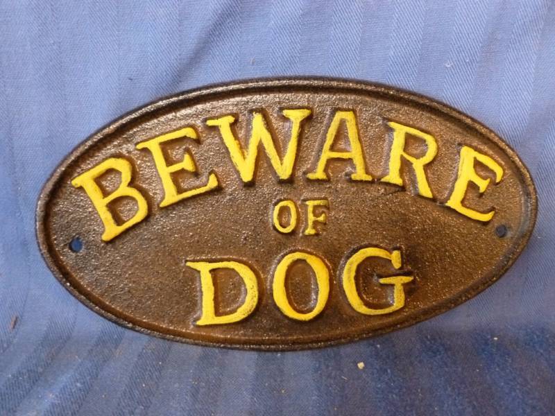 lot 199 image: Cast Iron Sign