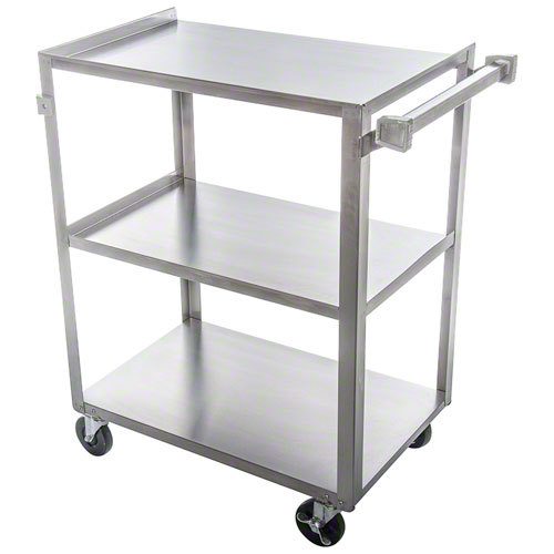 Supra Heavy Gauge Stainless Steel Foodservice Utility Stock Mobile Cart 500lb Capacity - Locking wheels - Excellent Condition
