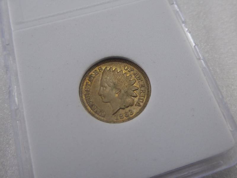 lot 6 image: 1863 Indian Head Penny