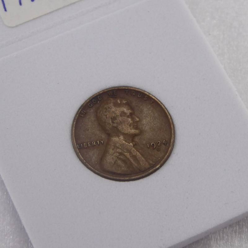 lot 13 image: 1924 D Lincoln Penny
