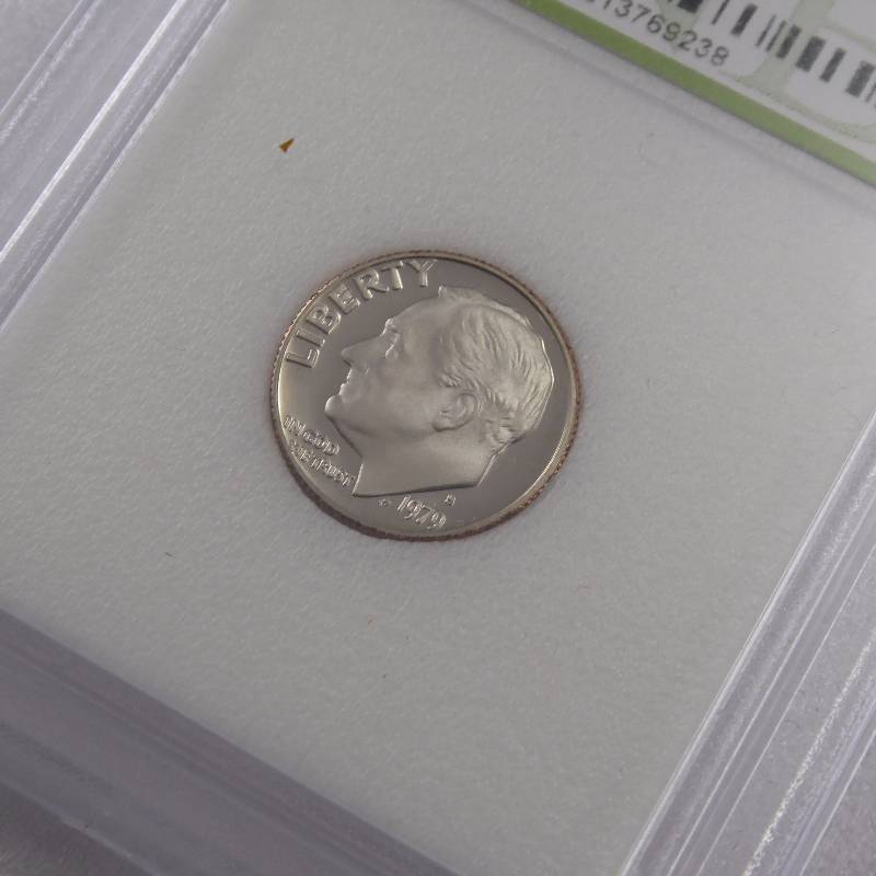 lot 27 image: 1979 S Roosevelt 10 Cent Proof