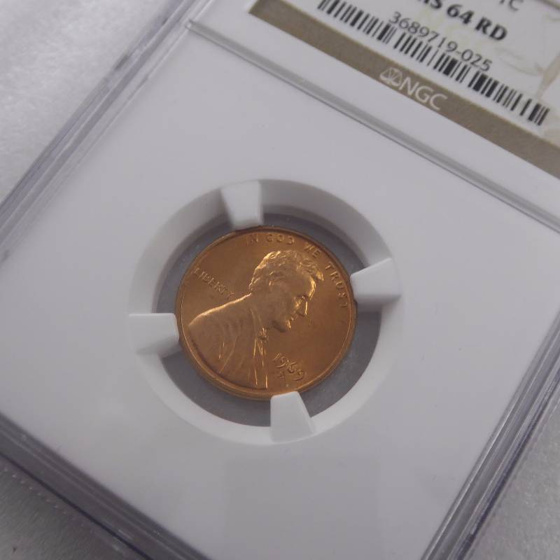 lot 34 image: 1969 S Lincoln Cent MS64