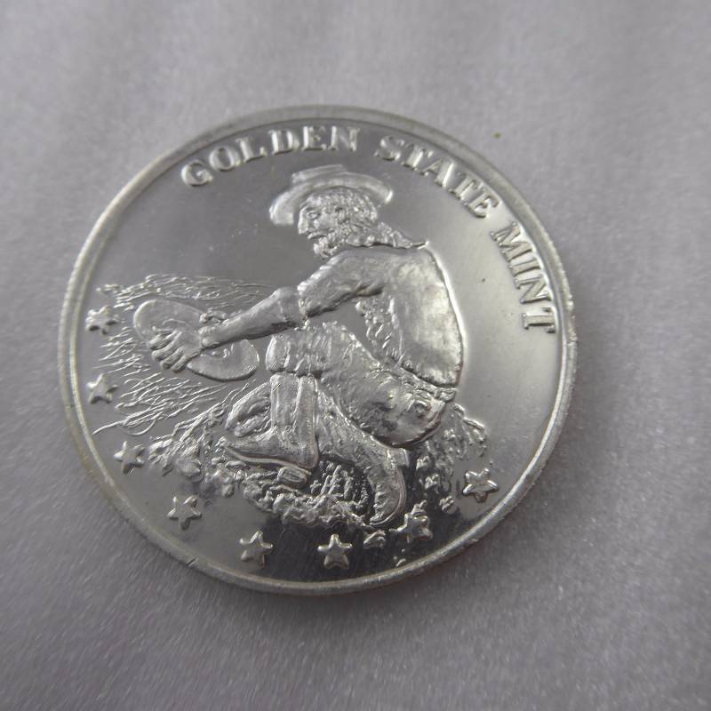 lot 47 image: Golden State Mint .999 Fine One Ounce Silver Coin