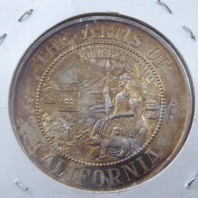 lot 50 image: 1963 Capitol Medals California State Capitol .999 Silver Coin