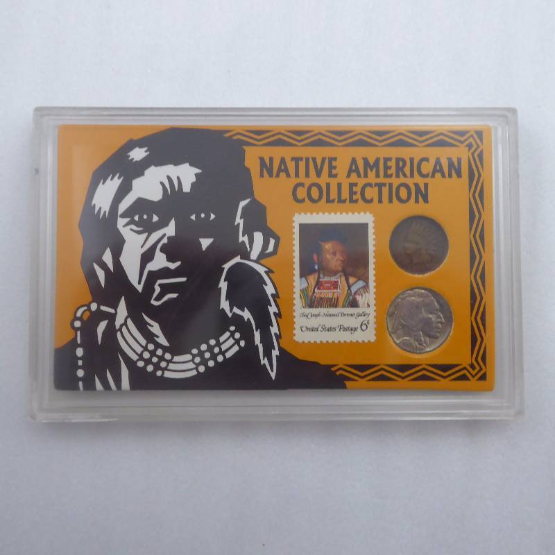 lot 68 image: Native American Sealed Coin & Stamp Set
