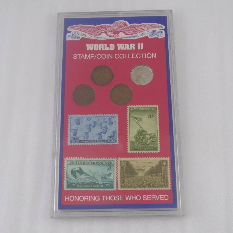 lot 70 image: WWII Stamp & Coin Collection