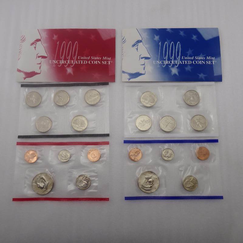 lot 120 image: 1999 United States Mint Uncirculated Coin Set