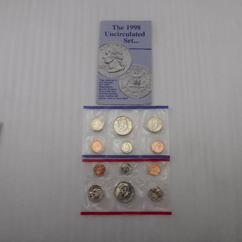 lot 121 image: 1998 United States Mint Uncirculated Coin Set