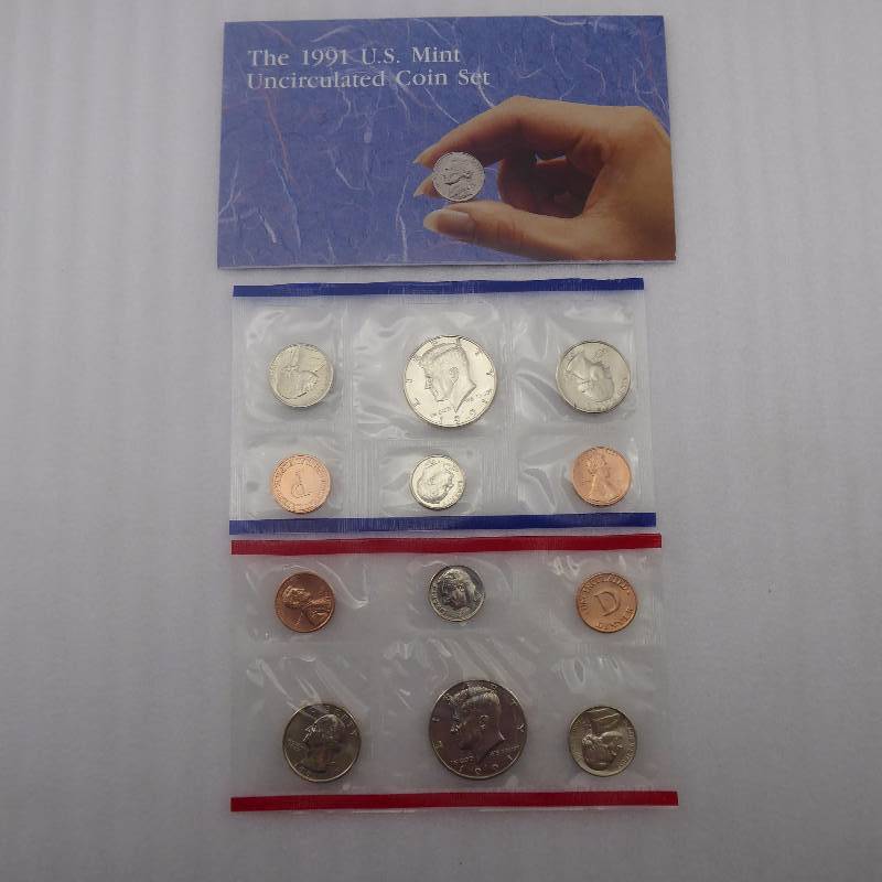 lot 126 image: 1991 United States Mint Uncirculated Coin Set