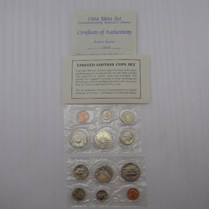 lot 136 image: 1984 United States Mint Uncirculated Coin Set