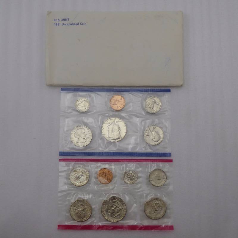 lot 143 image: 1981 United States Mint Uncirculated Coin Set
