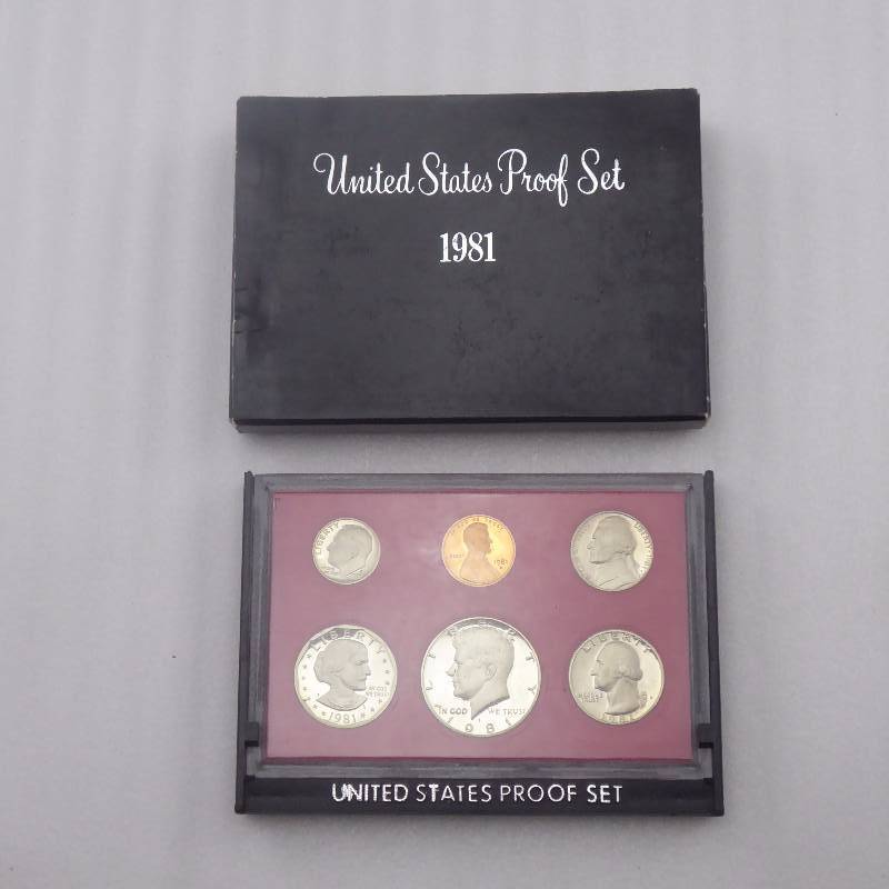 lot 144 image: 1981 United States Mint Proof Coin Set