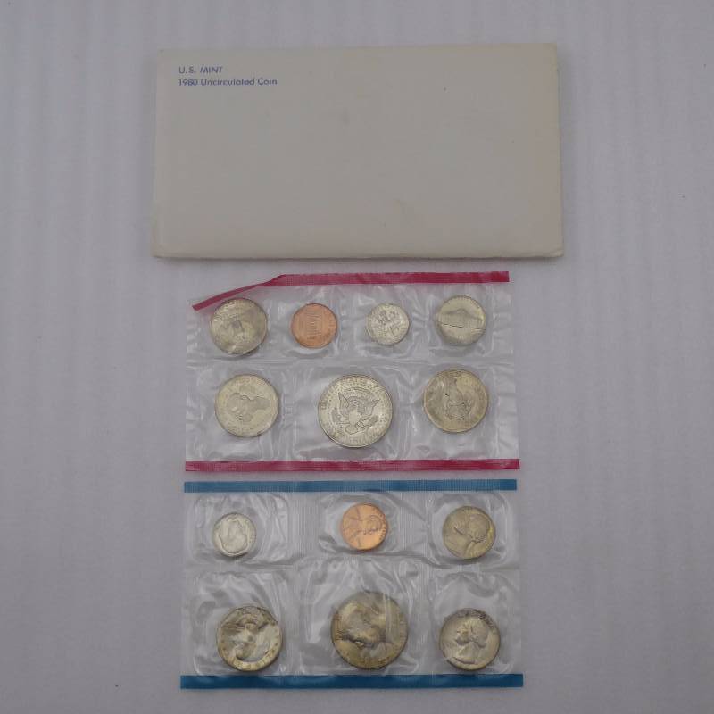 lot 145 image: 1980 United States Mint Uncirculated Coin Set