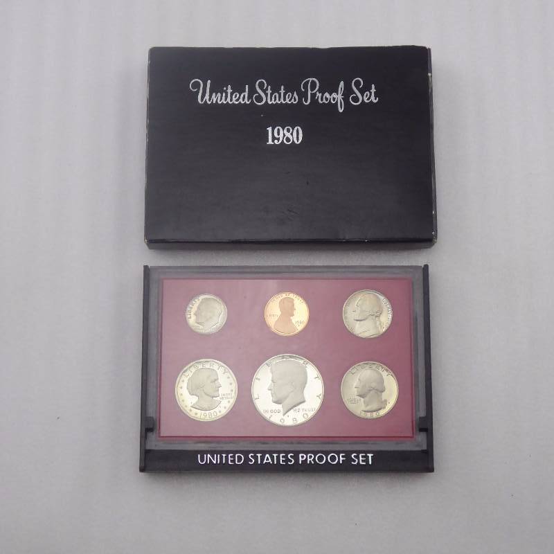 lot 146 image: 1980 United States Mint Proof Coin Set