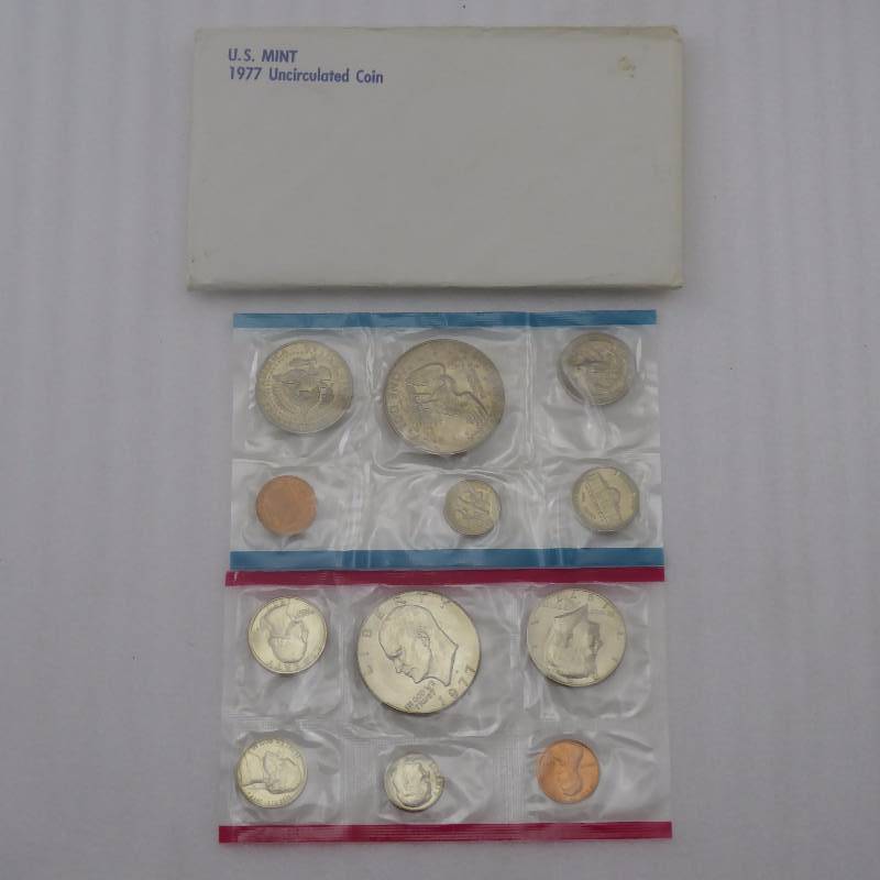 lot 152 image: 1977 United States Mint Uncirculated Coin Set