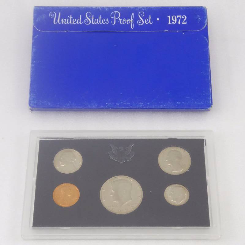 lot 157 image: 1972 United States Mint Proof Coin Set
