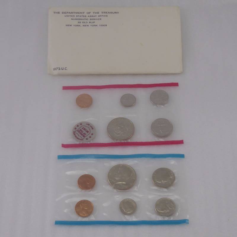 lot 158 image: 1972 United States Mint Uncirculated Coin Set
