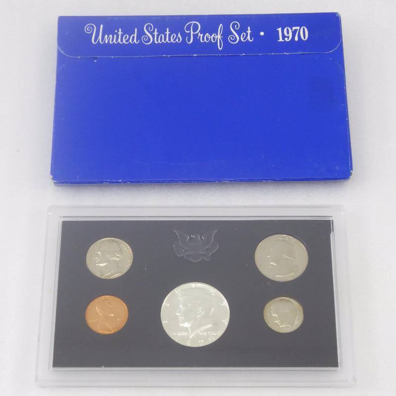 lot 159 image: 1970 United States Mint Proof Coin Set