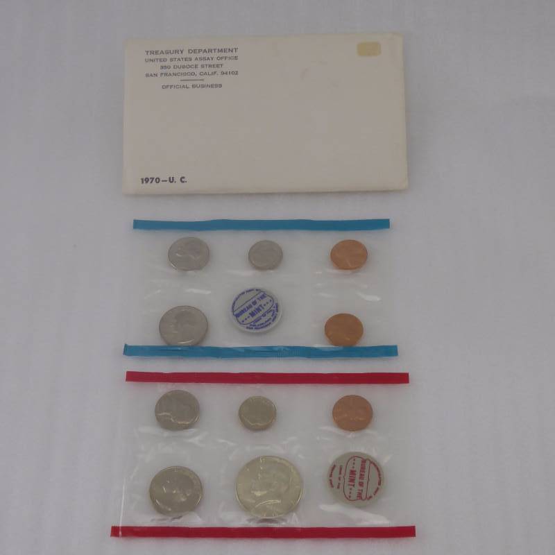 lot 160 image: 1970 United States Mint Uncirculated Coin Set