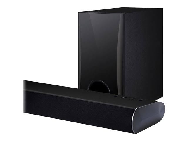 lot 14 image: BRAND NEW IN BOX - LG LAS350B Sound Bar System - 2.1 Channel - 120W RMS - Wireless - Black
