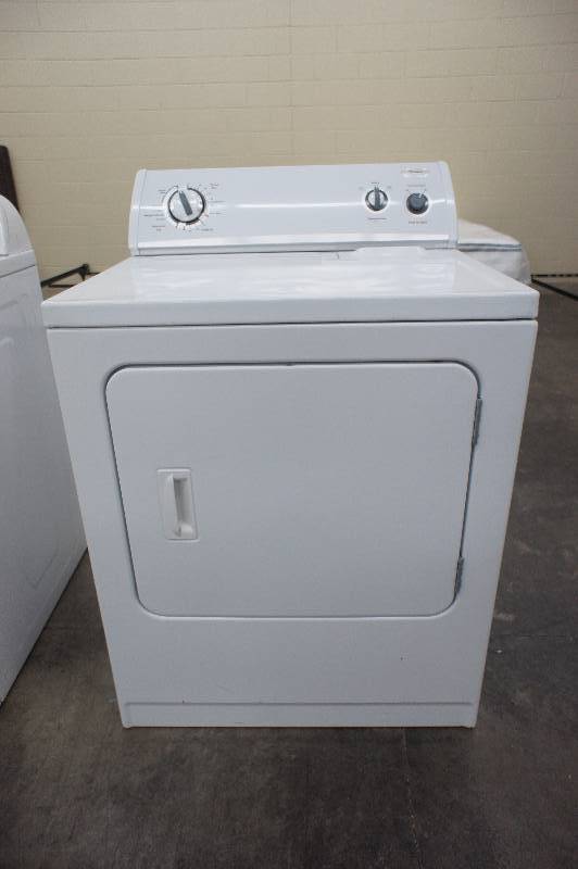 lot 36 image: PREVIOUSLY OWNED -    Scratch and Dent - WHIRLPOOL - Model # (WED5100VQO) - Electric Dryer (White) 29 - Tested Works - MSRP $ 599.99