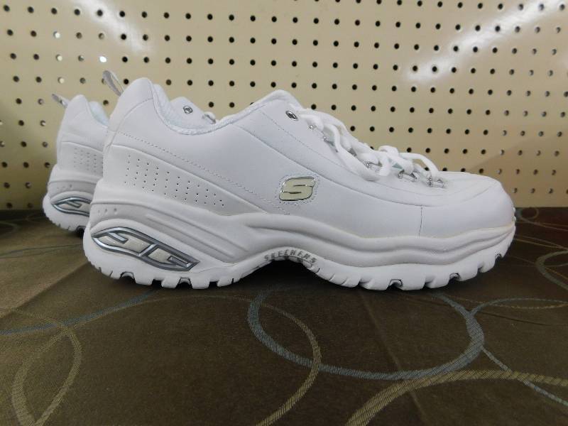 Skechers Womens Sport-WhiteSlver-11, MSRP $65.99