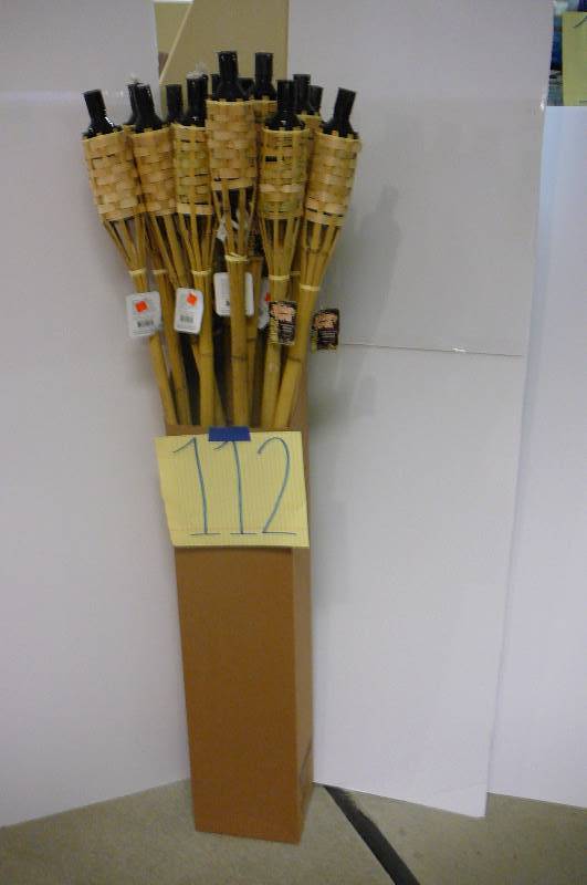 lot 112 image: Tike Wicker Torches 15 count